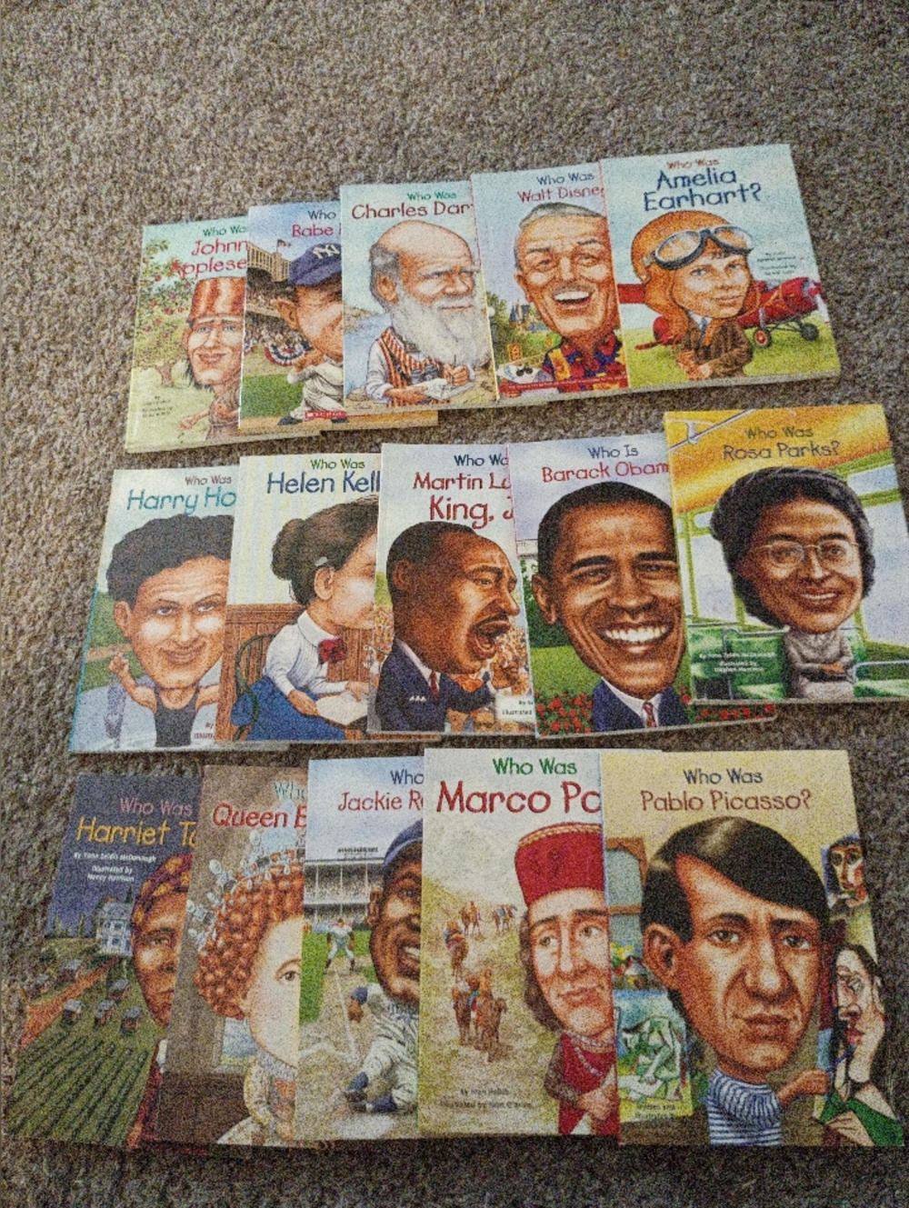 Bundle Of 15 Books "Who Was .., Children's Series, EUC